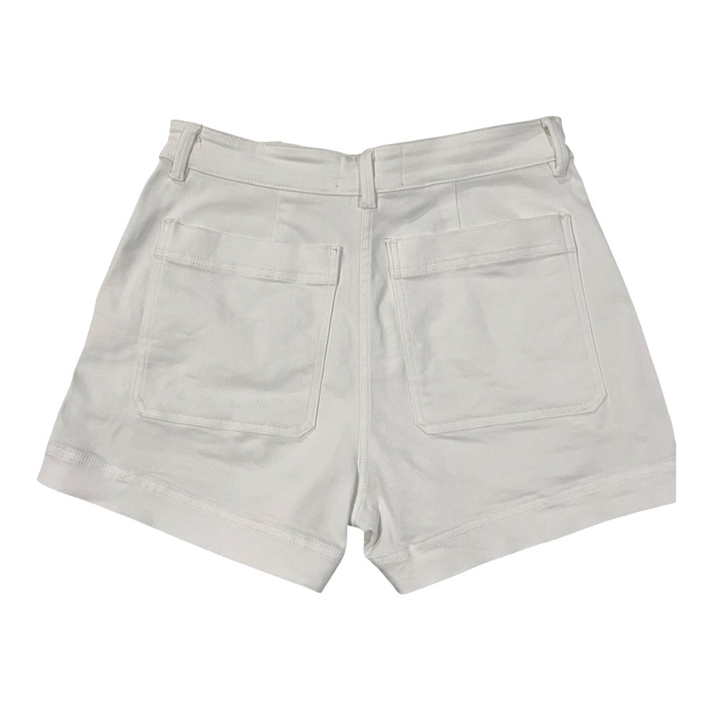 Everlane women’s white denim high waisted shorts size 8 - Picture 2 of 7